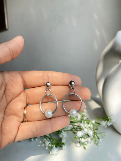 Pearl Elegance Hoops